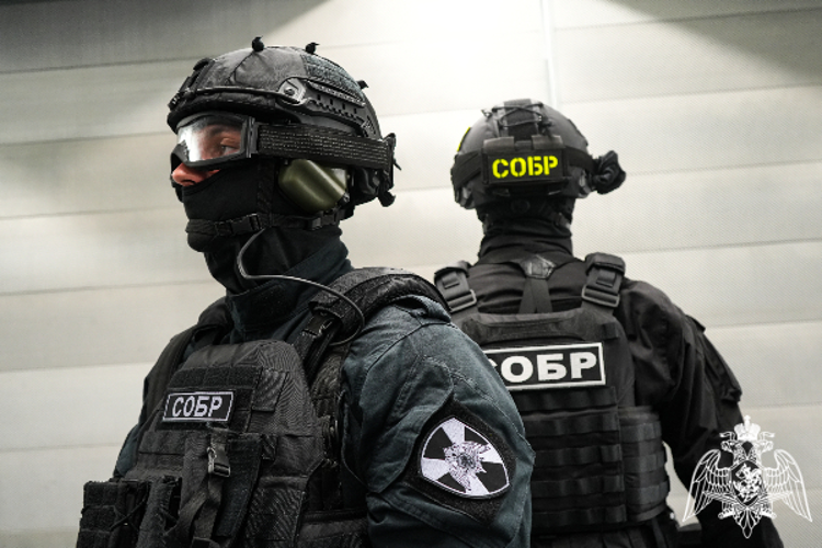 При силовой поддержке спецназа Росгвардии задержаны подозреваемые в вымогательстве в особо крупном размере в Подмосковье (видео)