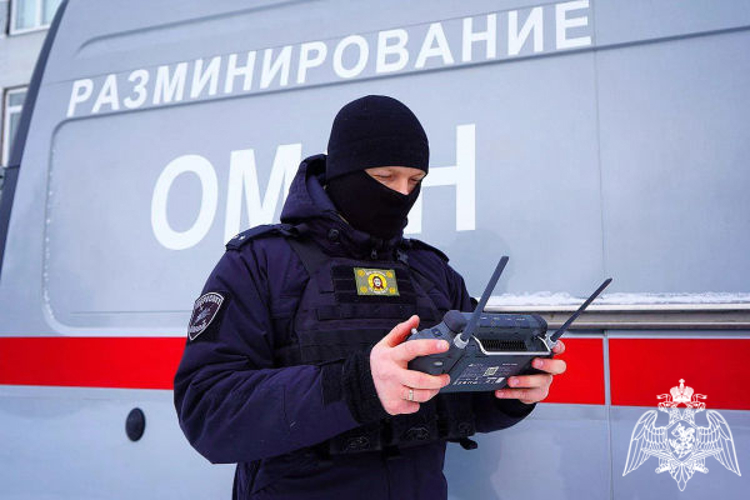 Сотрудники спецподразделения Росгвардии провели учения по нейтрализации взрывоопасных предметов