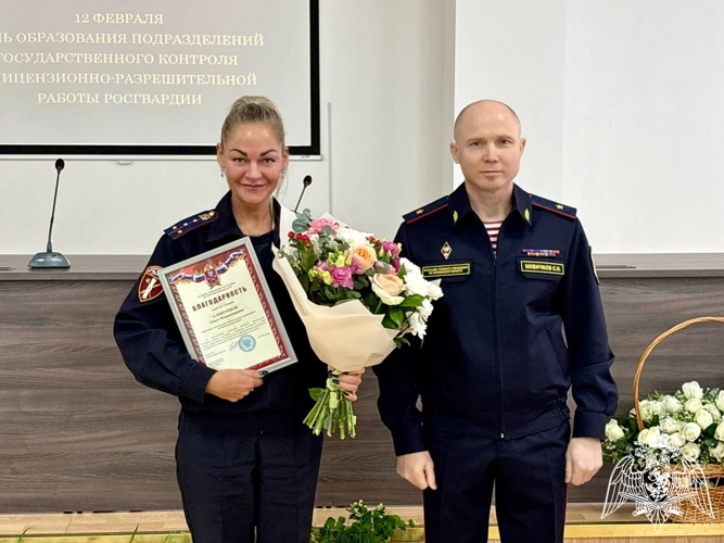В подмосковном главке Росгвардии состоялось торжественное мероприятие, посвящённое Дню образования подразделений государственного контроля и лицензионно-разрешительной работы