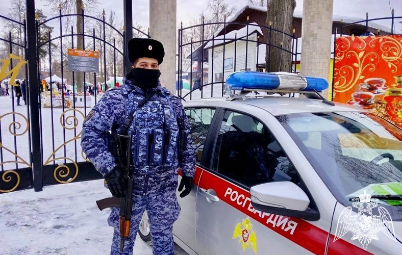 Росгвардейцы обеспечили правопорядок в период празднования Масленицы в Подмосковье