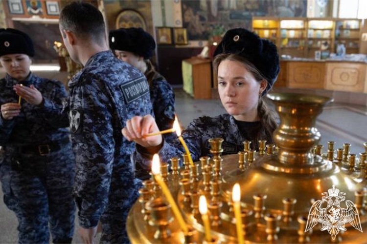 Росгвардейцы приняли участие в молебне в Подмосковье