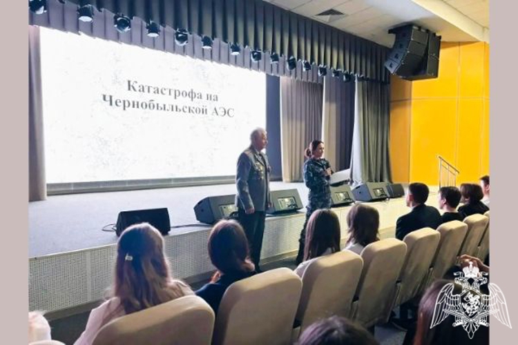 В Подмосковье росгвардейцы провели уроки мужества в память о героях Чернобыля