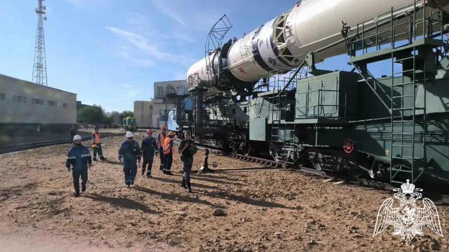 Сотрудники Главного управления Росгвардии по Московской области обеспечивают безопасность космодрома «Байконур»