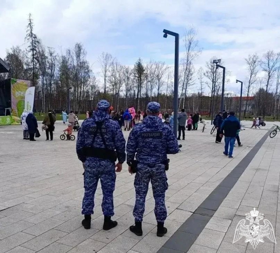 Росгвардейцы обеспечили правопорядок и безопасность в День Весны и Труда в Подмосковье