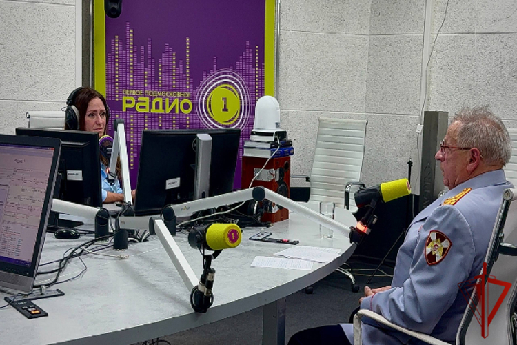 Председатель ветеранской организации подмосковного главка Росгвардии стал гостем эфира на «Радио 1»