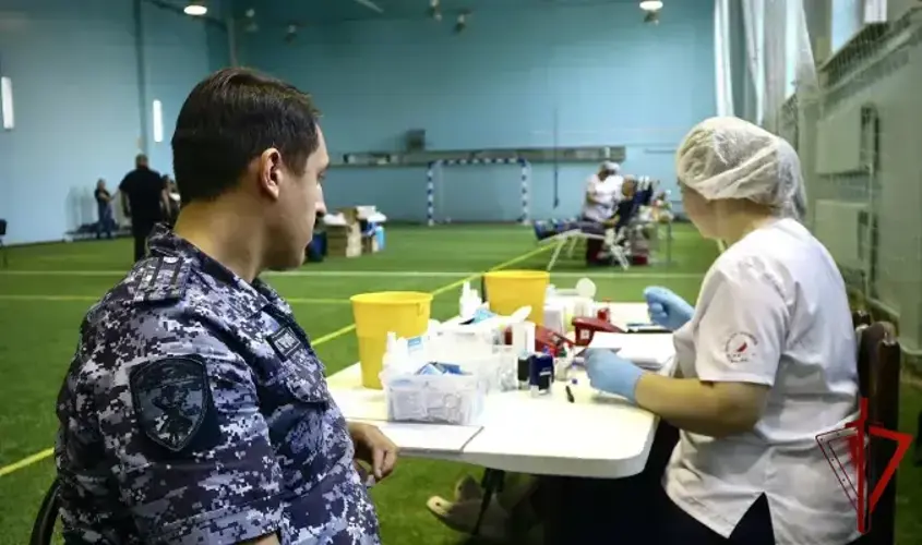Сотрудники подмосковного главка Росгвардии приняли участие в донорской акции «От сердца к сердцу»