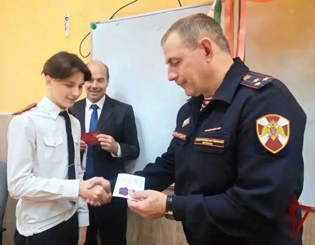 В Подмосковье состоялось торжественное открытие кадетских классов Росгвардии