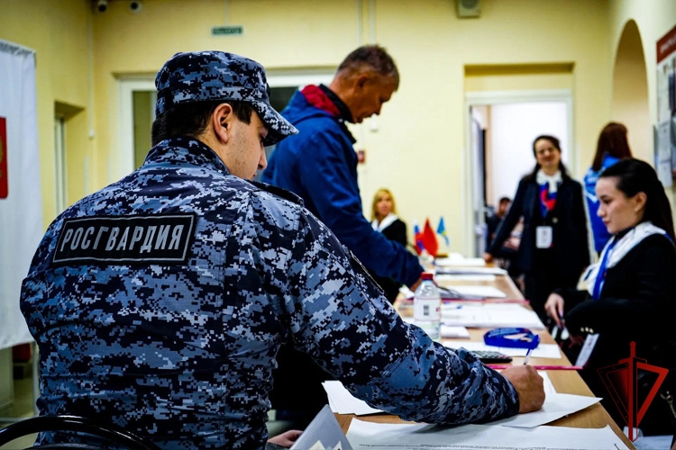 Росгвардейцы участвуют в Едином дне голосования в Подмосковье