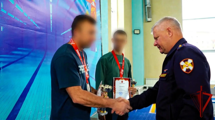 Состоялся чемпионат подмосковного главка Росгвардии по плаванию (видео)