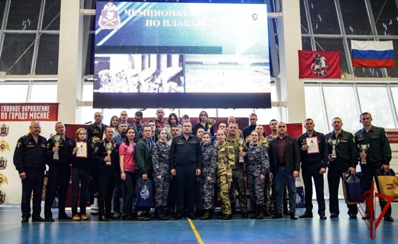 Команда подмосковного главка Росгвардии завоевала «бронзу» чемпионата Центрального округа по плаванию (видео)